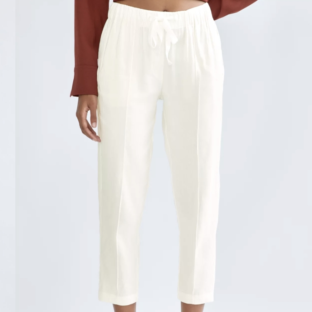SOLD Aritzia Babaton Day Linen Pant Beige XS